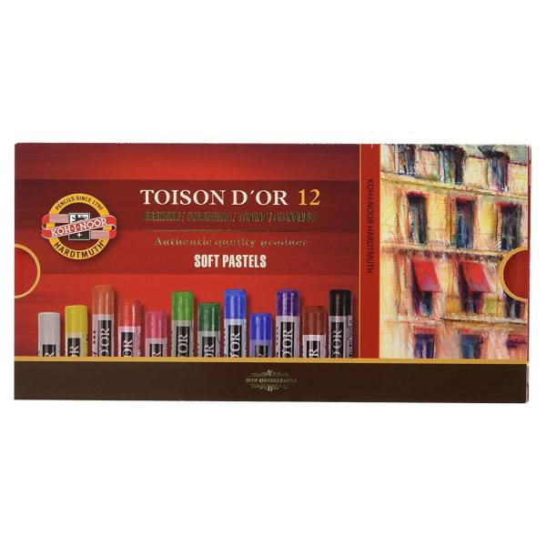 پاستل گچی کوه نور 12 رنگ مدل 8512