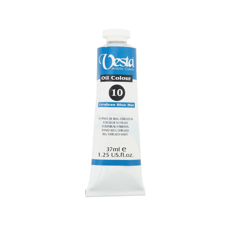 رنگ روغن وستا 37 میل کد 10 cerulean blue hue