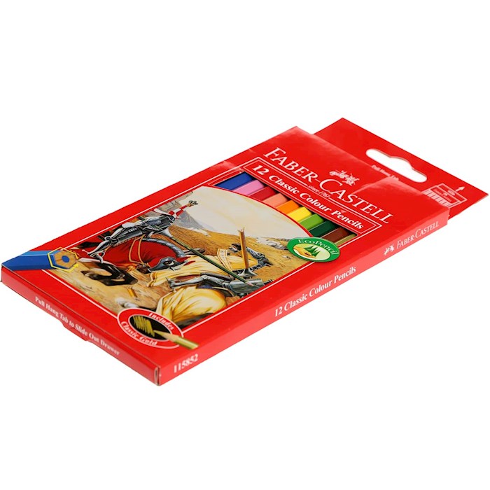 مداد رنگی 12 رنگ  فابر کاستل مدل Classic