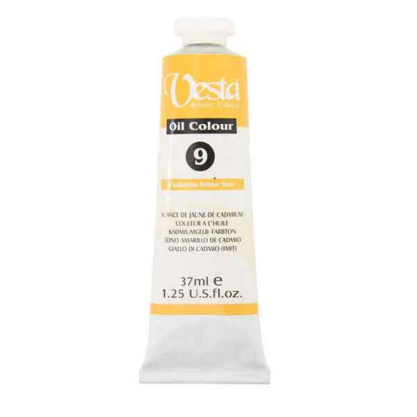 رنگ روغن وستا 37 میل کد 9 cadmium yellow hue
