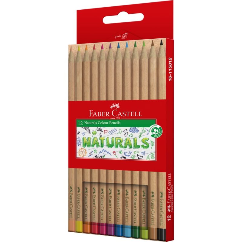 مداد رنگی 12 رنگ  فابر کاستل مدل Naturals