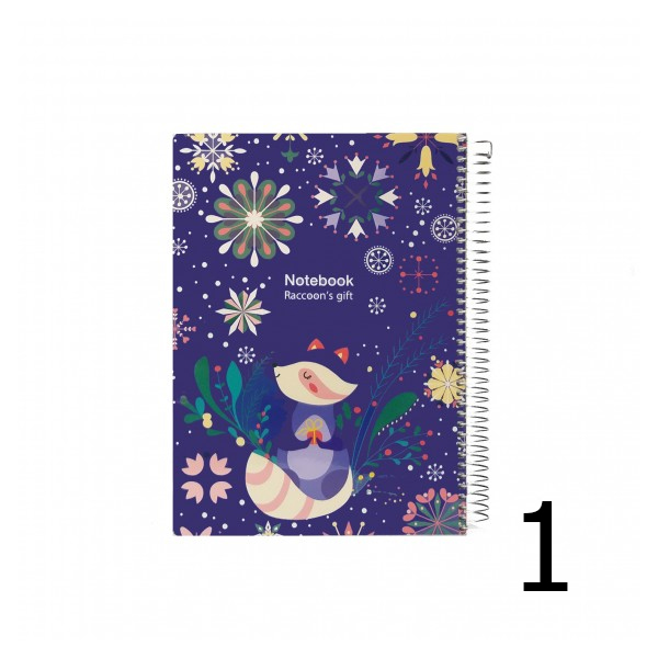 دفتر روکش پلاستیکی سیمی تک خط 100 برگ پاپکو کد 717012