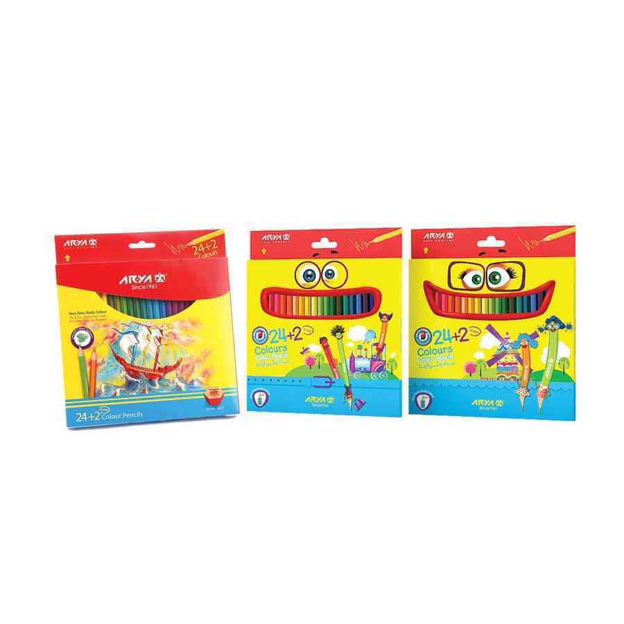 مداد رنگی 2+24 رنگ آریا