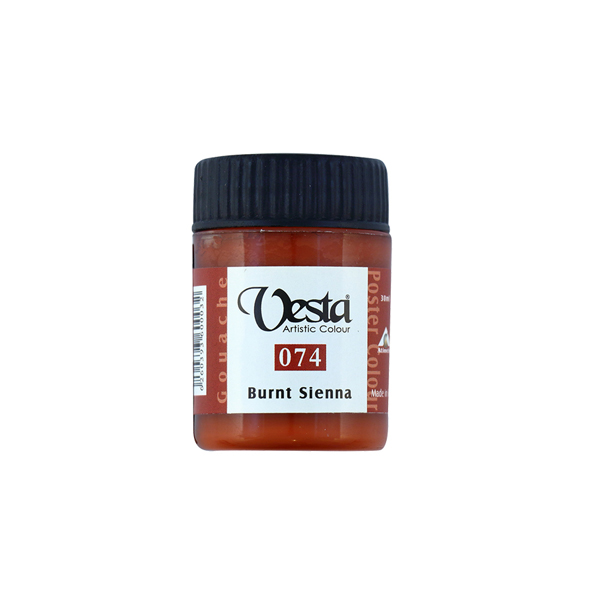 گواش وستا کد 074 burnt sienna