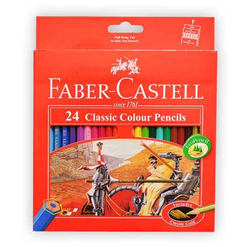 مداد رنگی 24 رنگ فابر کاستل Classic