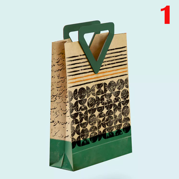 کیف کادو گرافت مریخ سایز 3 دسته چوبی